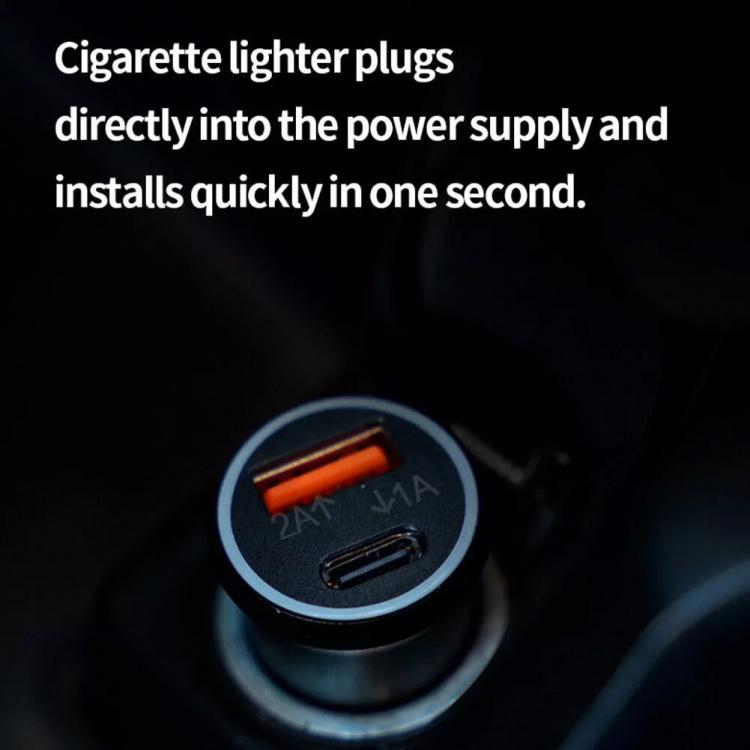 Billaddare 1 x USB + 1 x USB-C kompatibel med Hitta min iPhone Billaddare 1 x USB + 1 x USB-C kompatibel med Hitta min iPhone