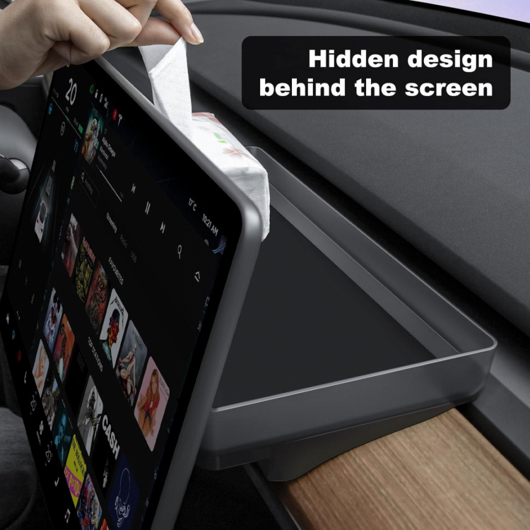 Förvaringslåda för baksida display, Tesla Model 3 & Y