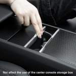 Stickers till mittkonsol för Tesla Model 3 Highland, Kolfiber