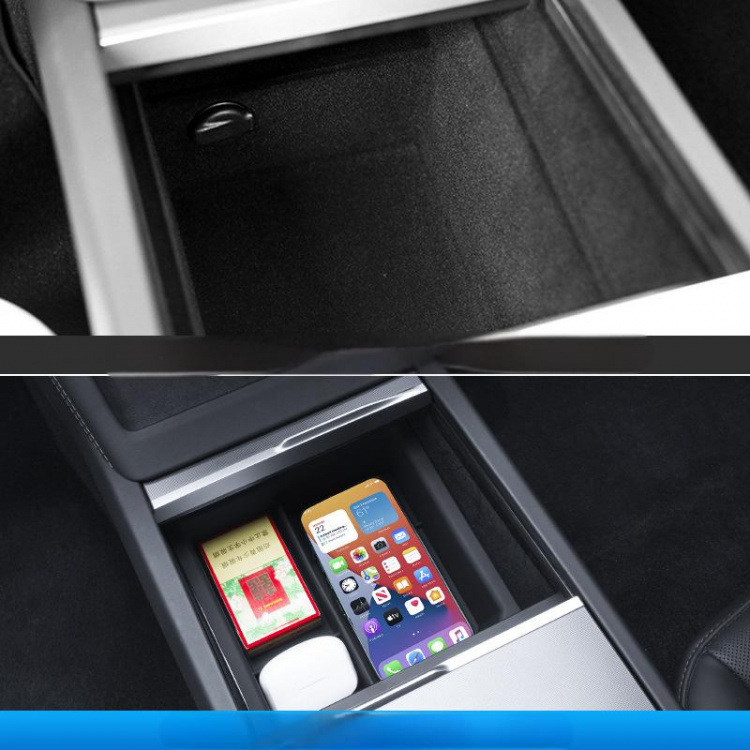 Förvaringslåda med sorteringsfack till Tesla Model 3 Highland Förvaringslåda med sorteringsfack till Tesla Model 3 Highland