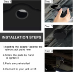 Domkraftskuddar till Tesla Model 3/Y/X/S, 4 st