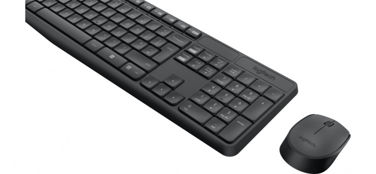 Logitech trådlöst tangentbord och mus MK235