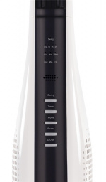 NORDIC HOME 2-i-1 Tornfläkt med luftcirkulator, 3 hastigheter, 40W, timer, vit - Fyndvara