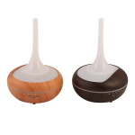 Luftfuktare trä LED-lampa, Mörkt trä 240 ml