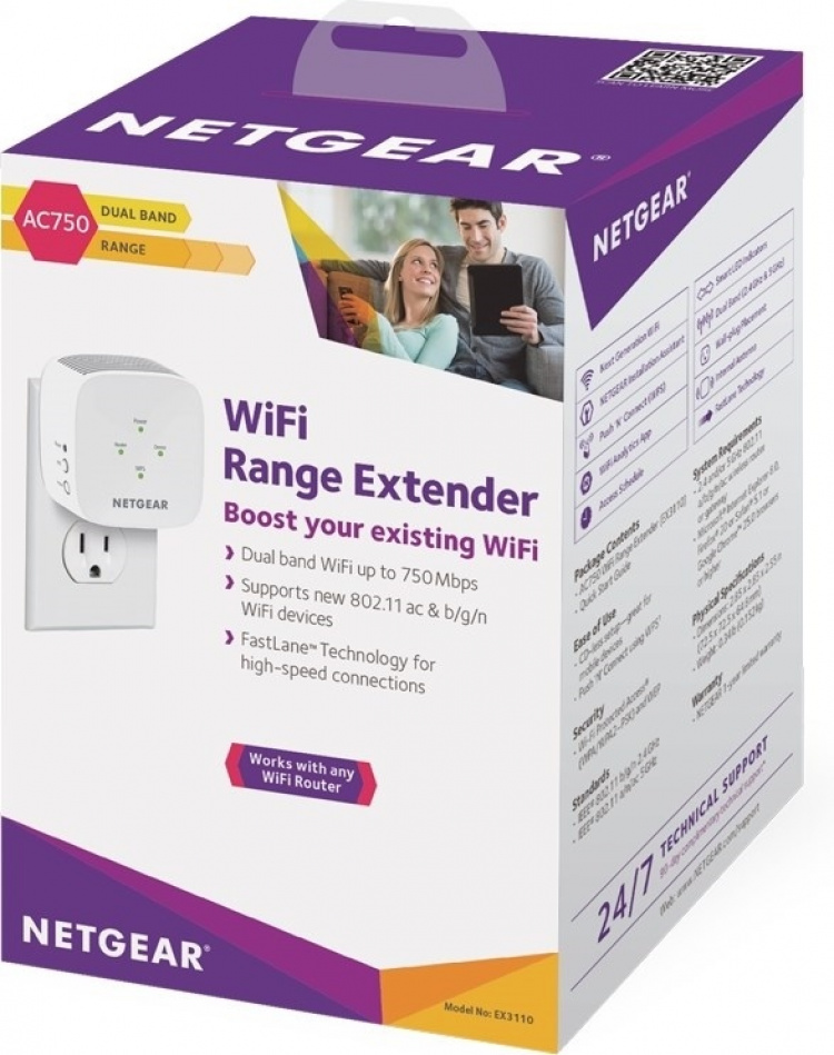 Netgear WiFi Extender EX3110 AC750