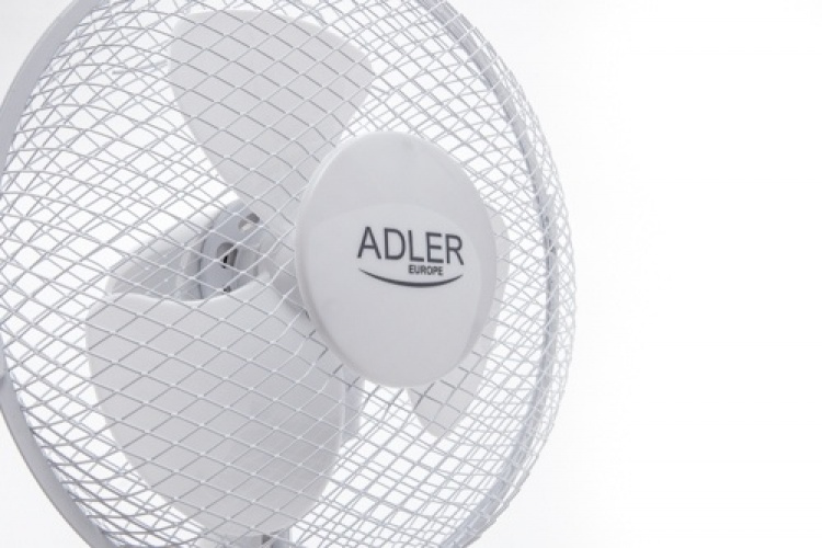 Adler AD 7302 bordsfläkt, 60W, 23 cm, vit