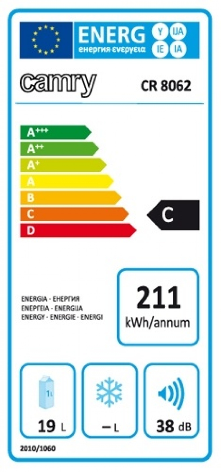 Camry minikyl, 20 liter, LCD-skärm