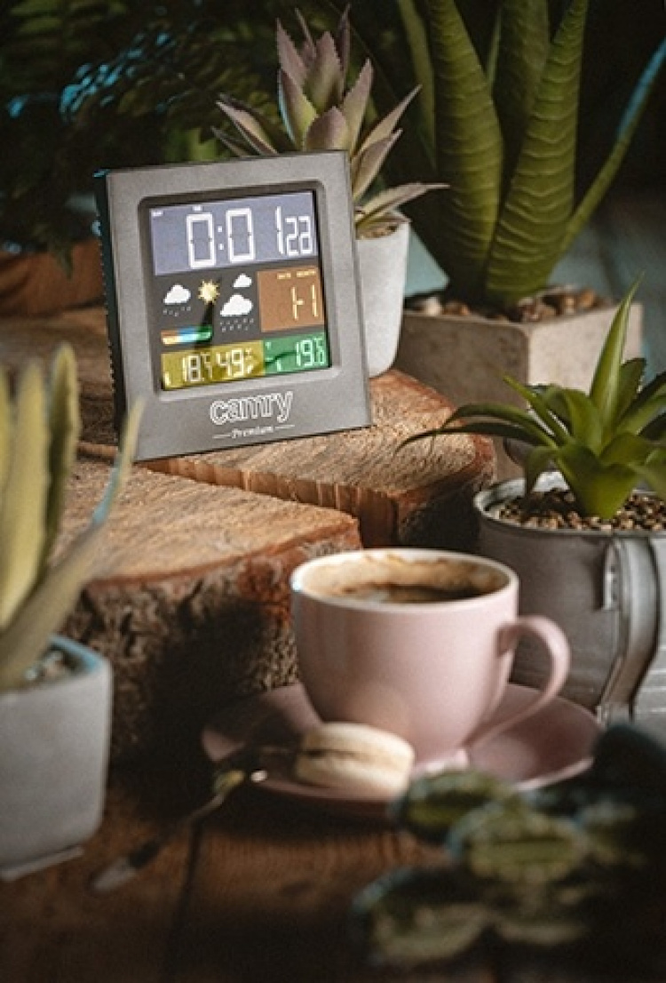 Camry Premium väderstation med färgdisplay