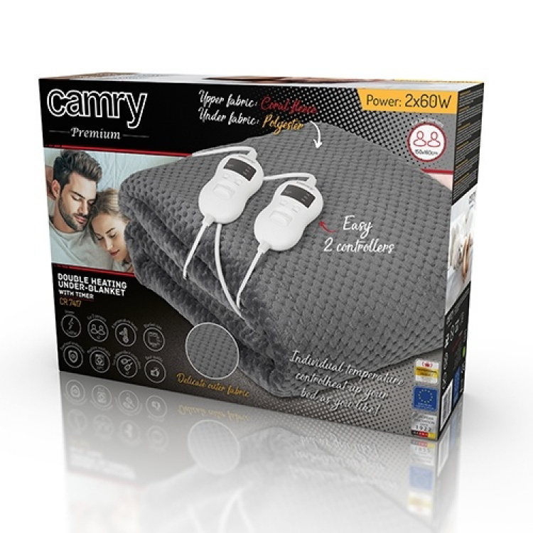 Camry Värmefilt 150x160 cm Grå Camry Värmefilt 150x160 cm Grå