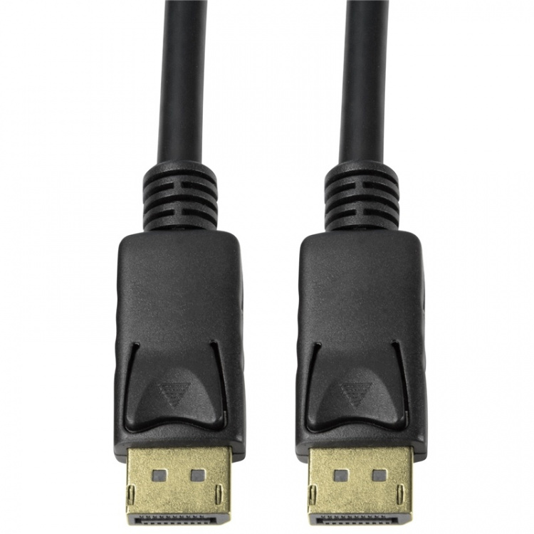 LogiLink DisplayPort-kabel 1.4 4K/120 Hz, 8K/60 Hz 1m Svart