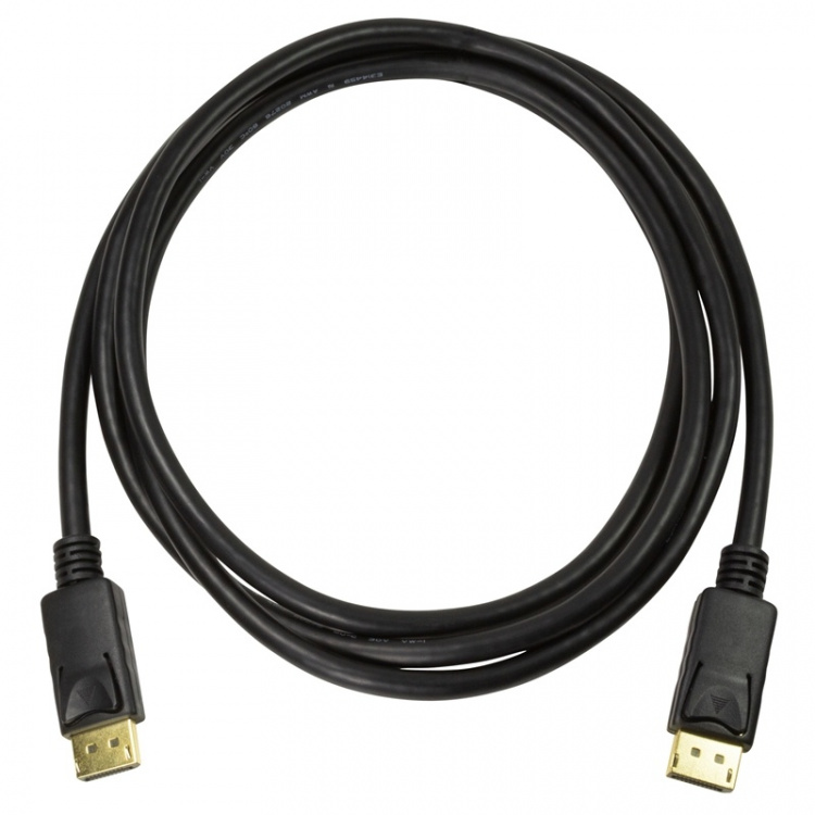 LogiLink DisplayPort-kabel 1.4 4K/120 Hz, 8K/60 Hz 1m Svart