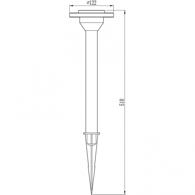 LightsOn Ellips trädgårdslampa Aluminium