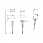 LightsOn Luna trädgårdsspot Silver LightsOn Luna trädgårdsspot Silver