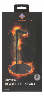 DELTACO GAMING hörlurshållare, svart