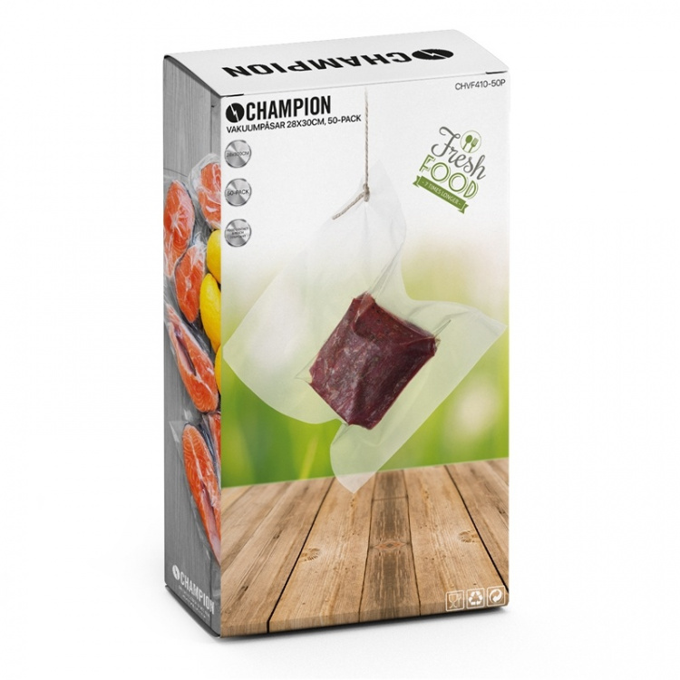 Champion Vakuumpåsar Universal 28*30cm 50-pack Champion Vakuumpåsar Universal 28*30cm 50-pack