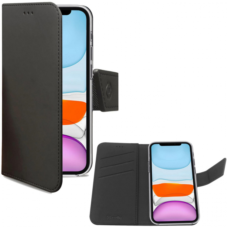 Celly Wallet Case iPhone 11 Svart Celly Wallet Case iPhone 11 Svart