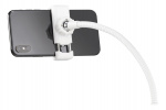 DELTACO 3-IN-1 Selfie Ring Lampa med smartphone och mikrofonhållare, v