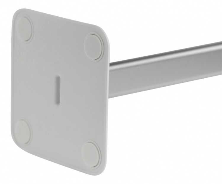 Deltaco Hörlursstativ, aluminium, glidskydd, vit