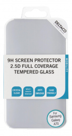 DELTACO screen protector, Galaxy A70, 2.5D full coverage glass DELTACO screen protector, Galaxy A70, 2.5D full coverage glass