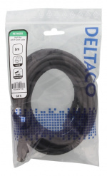 DELTACO U/UTP High Flex Cat6 patchkabel, 5m, flertrådig, 24AWG, svart DELTACO U/UTP High Flex Cat6 patchkabel, 5m, flertrådig, 24AWG, svart