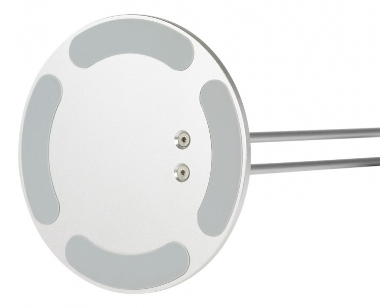 DELTACO Universell Hörlursstativ, aluminium, glidskydd, silver