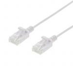 DELTACO Ultra Slim U/UTP Cat.6 patchkabel, 2.6mm, 0,5m, vit DELTACO Ultra Slim U/UTP Cat.6 patchkabel, 2.6mm, 0,5m, vit