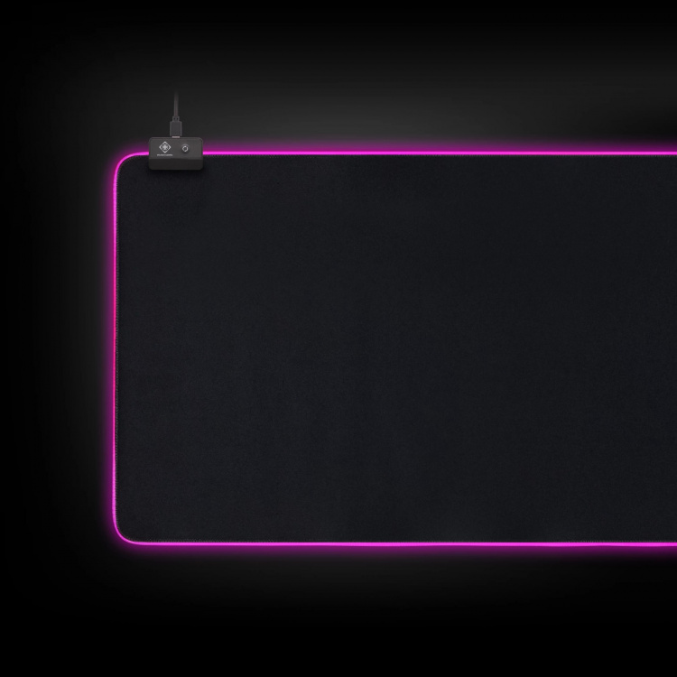 DELTACO GAMING musmatta med RBG-belysning, 90x36x0,4cm, svart DELTACO GAMING musmatta med RBG-belysning, 90x36x0,4cm, svart