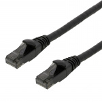 DELTACO U/UTP High Flex Cat6 patchkabel, 2m, flertrådig, 24AWG, svart