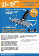 Dustett Universellt dammsugarmunstycke med god uppsugningsförmåga