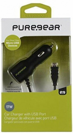 Pure Gear Billaddare 3.4A Micro-USB, Svart Pure Gear Billaddare 3.4A Micro-USB, Svart