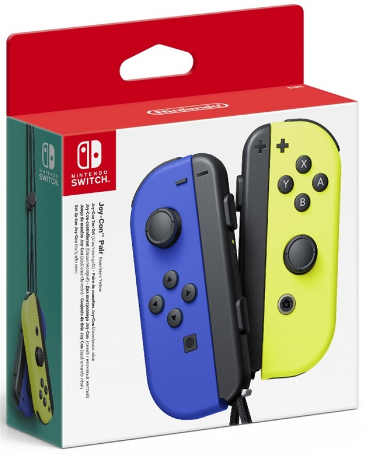 Nintendo Switch Joy-Con Pair, Blå/Neon Gul Nintendo Switch Joy-Con Pair, Blå/Neon Gul