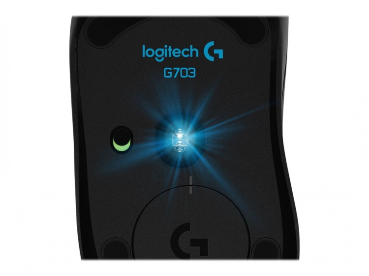 Logitech G703 - gamingmus - LIGHTSPEED med HERO - optisk - 6 knappar - trådlös Logitech G703 - gamingmus - LIGHTSPEED med HERO - optisk - 6 knappar - trådlös