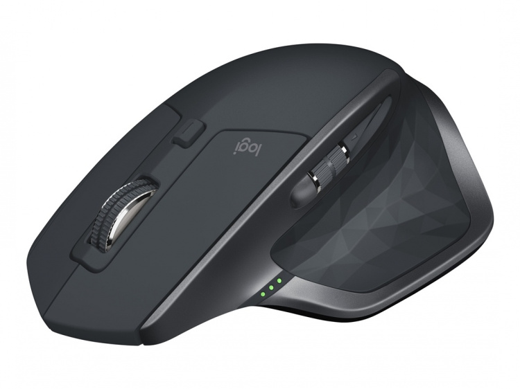 Logitech MX Master 2S - laser - 7 knappar - trådlös - Bluetooth - grafit