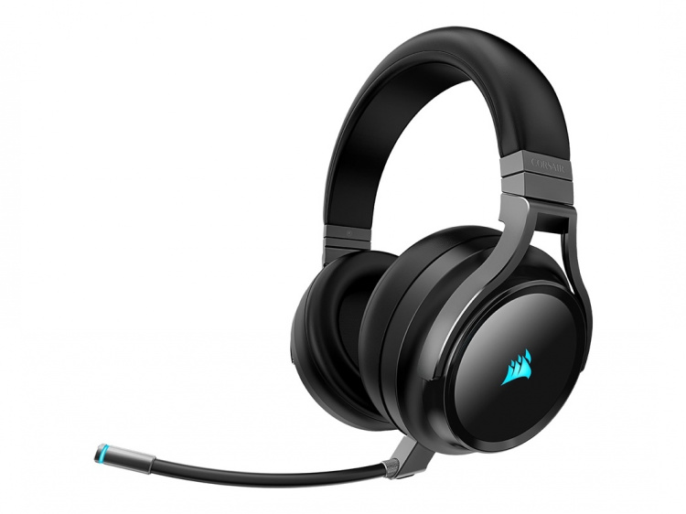 CORSAIR Gaming VIRTUOSO RGB - Headset - trådlöst - full storlek - svart CORSAIR Gaming VIRTUOSO RGB - Headset - trådlöst - full storlek - svart