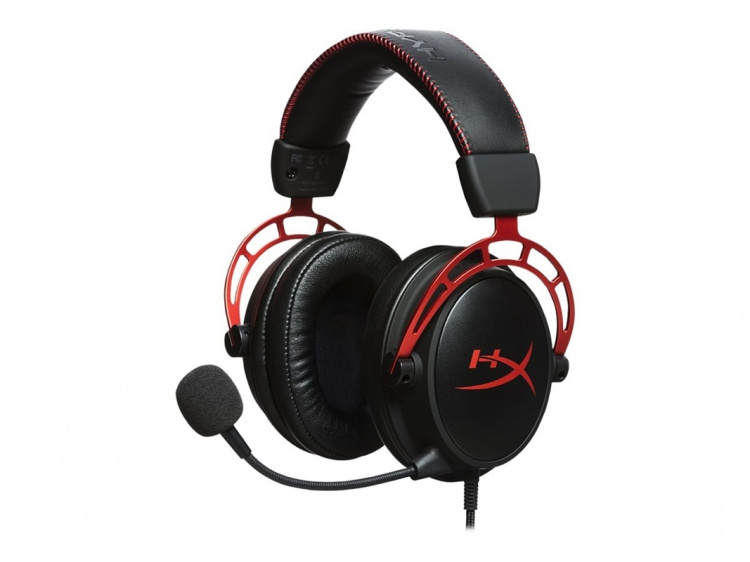 HyperX Cloud Alpha Headset - full storlek - kabel - svart