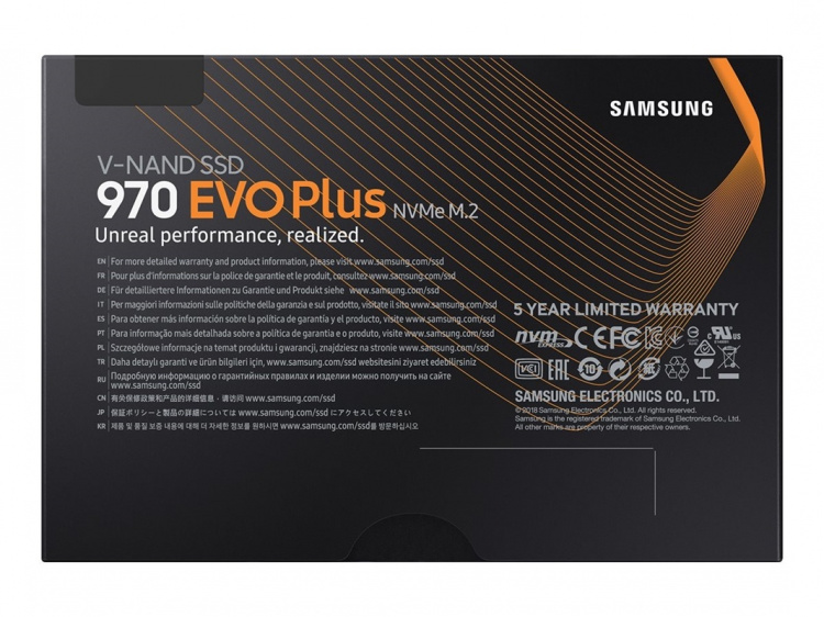 Samsung 970 EVO SSD MZ-V75S500BW 500GB M.2 PCI Express 3.0 x4 (NVMe)