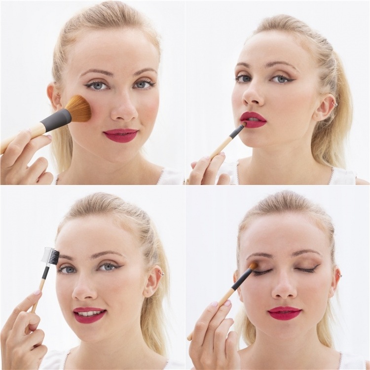 InnovaGoods Miset Sminkborstar i trä x5 InnovaGoods Miset Sminkborstar i trä x5