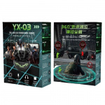 YX-03 Trådlösa In-Ear Gaminghörlurar med LED, Silver/Svart