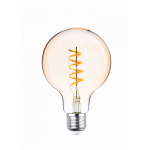 Forever Light Retro LED-lampa med filament Guld, E27 4W 2000K 250lm Forever Light Retro LED-lampa med filament Guld, E27 4W 2000K 250lm