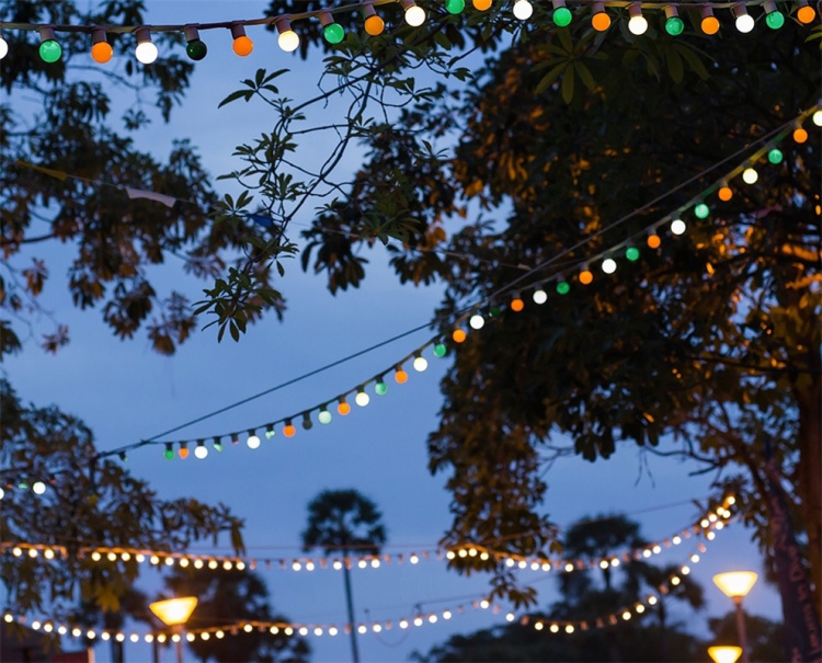 Forever Light Ljusslinga med plats för 10 lampor, 12m E27 IP65 Forever Light Ljusslinga med plats för 10 lampor, 12m E27 IP65