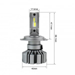 LED-konvertering G9 H4 6000LM