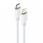 Maxlife MXUC-05 Power Direct USB-C till Lightningkabel 2,0 m 20W, Vit Maxlife MXUC-05 Power Direct USB-C till Lightningkabel 2,0 m 20W, Vit
