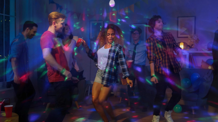 Limited Label DL 1.0 roterande discolampa för hem eller kontor