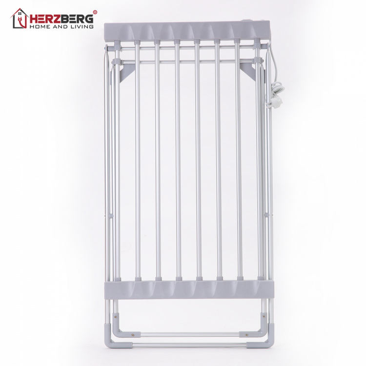 Herzberg HG-8070: Elektrisk klädhängare som torkar tvätten snabbare