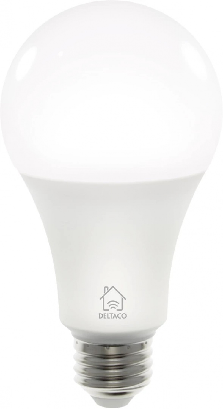 Deltaco Smart LED-Lampa E27, WiFi, dimbar, kall/varm-vit