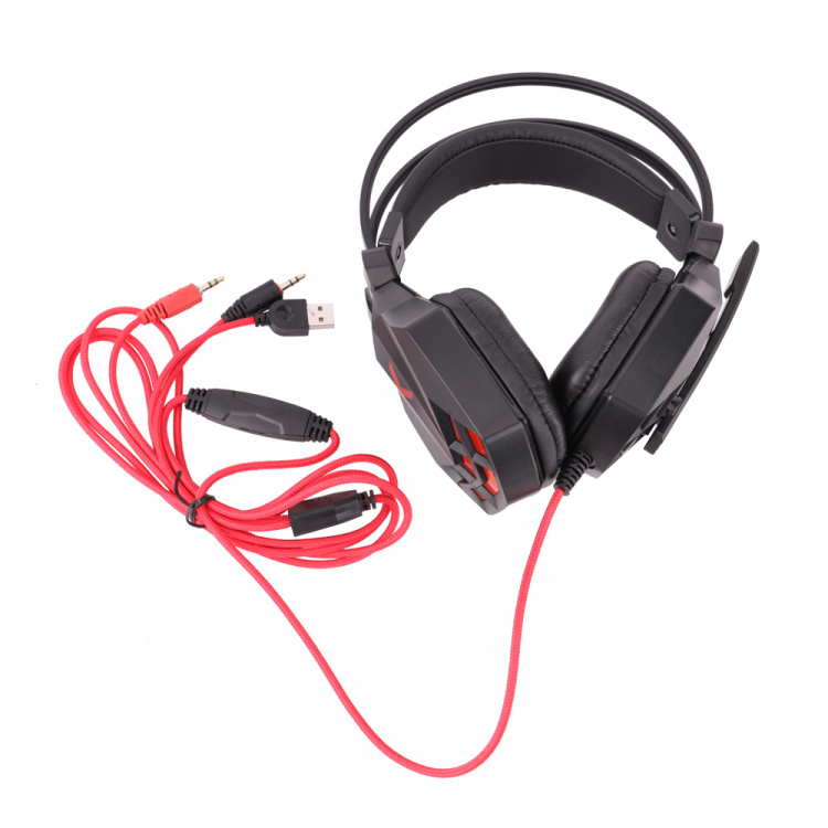 Maxlife Gaming MXGH-200 trådade over-ear hörlurar 3,5 mm svart Maxlife Gaming MXGH-200 trådade over-ear hörlurar 3,5 mm svart