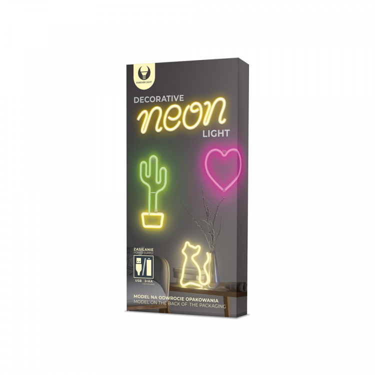 Forever Light Neon LED-ljus med valmotiv + USB FLNEO9 