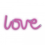 Forever Light Neon LED-lampa Love batteri + USB FLNEO5, Rosa Forever Light Neon LED-lampa Love batteri + USB FLNEO5, Rosa