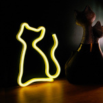 Forever Light Neon LED-ljus Katt, batteri + USB FLNEO3, Varmvit Forever Light Neon LED-ljus Katt, batteri + USB FLNEO3, Varmvit