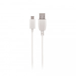 Maxlife kabel USB - USB-C 2,0 m 2A, Vit Maxlife kabel USB - USB-C 2,0 m 2A, Vit
